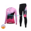 Set Langarmtrikot + Radhose Lange Winter Thermal Fleece Leobaiky Damen N002